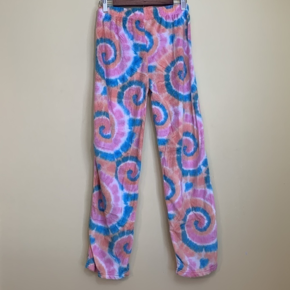 BlueStar Tie-dye Dreamsicle Comfy Drawstring Elastic Waist Loungewear Pants - Picture 10 of 13